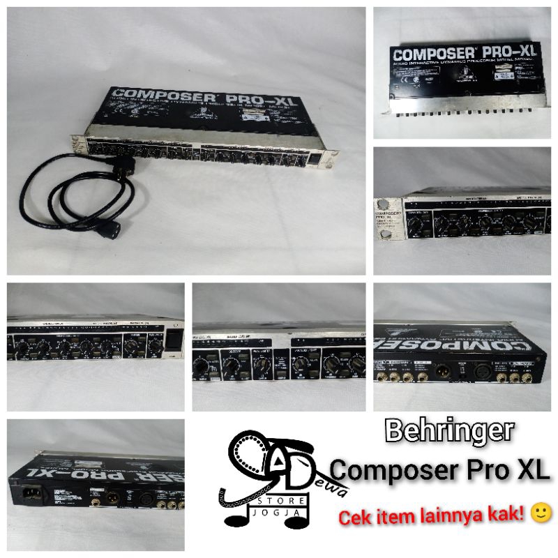 Jual BEHRINGER COMPOSER PRO XL COMPRESSOR GATE COMPRESOR EQ RACK