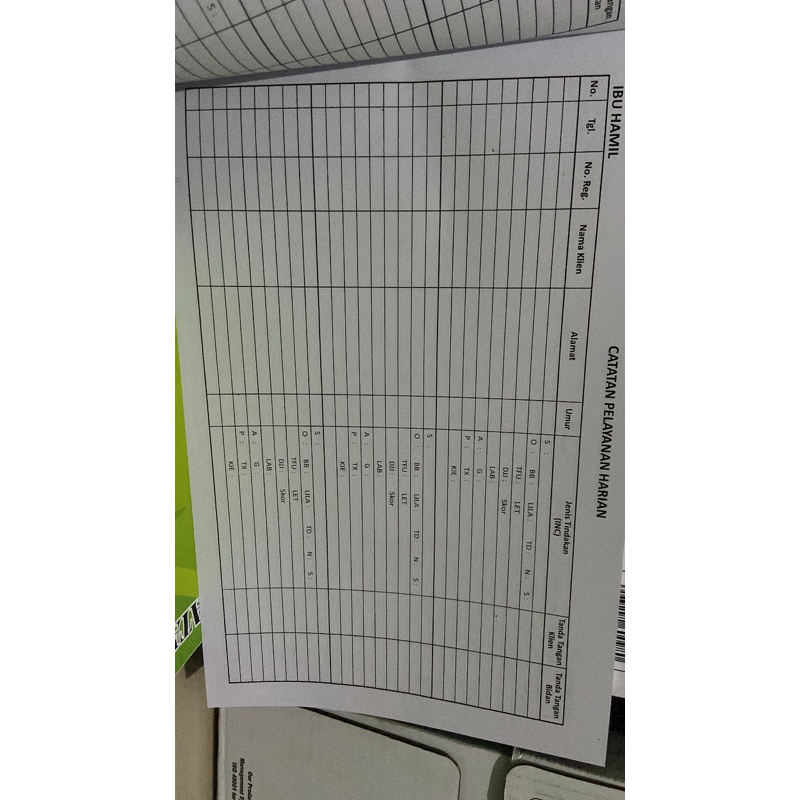 Jual Buku catatan harian Bidan / Buku LOGBOOK Perpanjangan STR ...