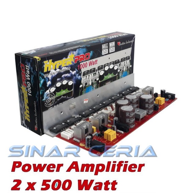 Jual Kit PA. Blazer 2x500W 1000 Watt Hyper Pro Power Amplifier 1000W