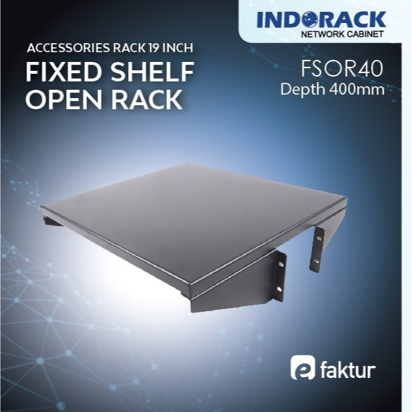 Jual FSOR40 INDORACK FIXED SHELF FOR OPEN RACK DEPTH 400MM | Shopee ...