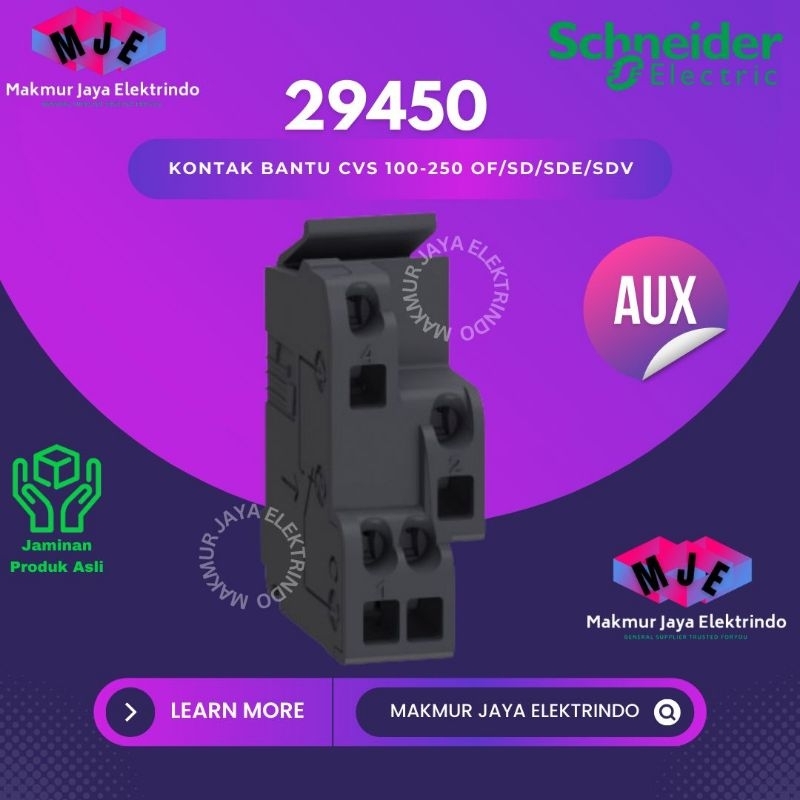 Jual Auxiliary Contact Mccb 29450 OF SD SDE SDV CVS NSX Schneider