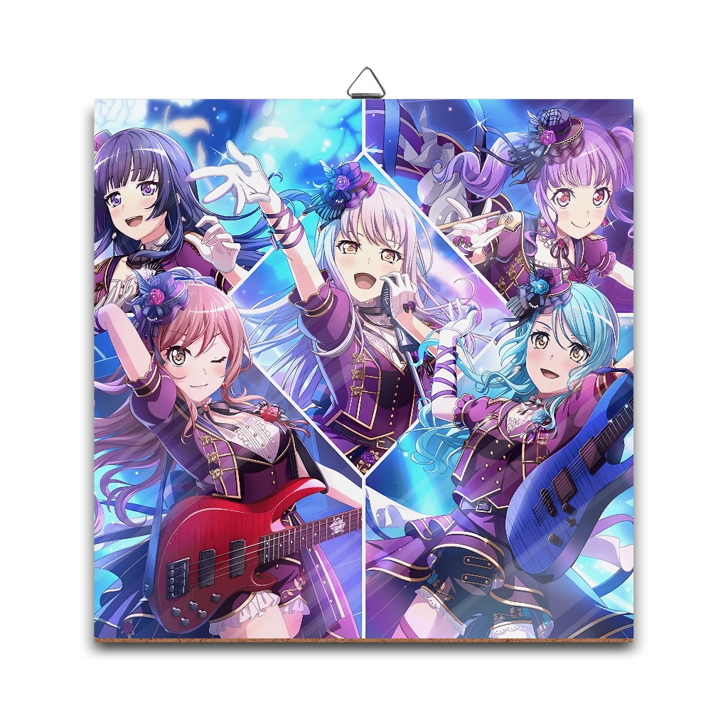 Jual Poster dinding kayu anime GROUP MEMBER ROSELIA - BANG DREAM! 100% ...