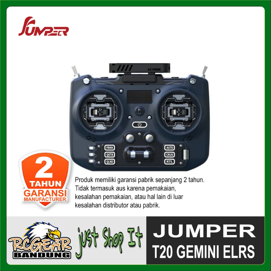 Jual Jumper JumperRC T20 Gemini Radio Controller ELRS 2.4GHz RDC90 ...