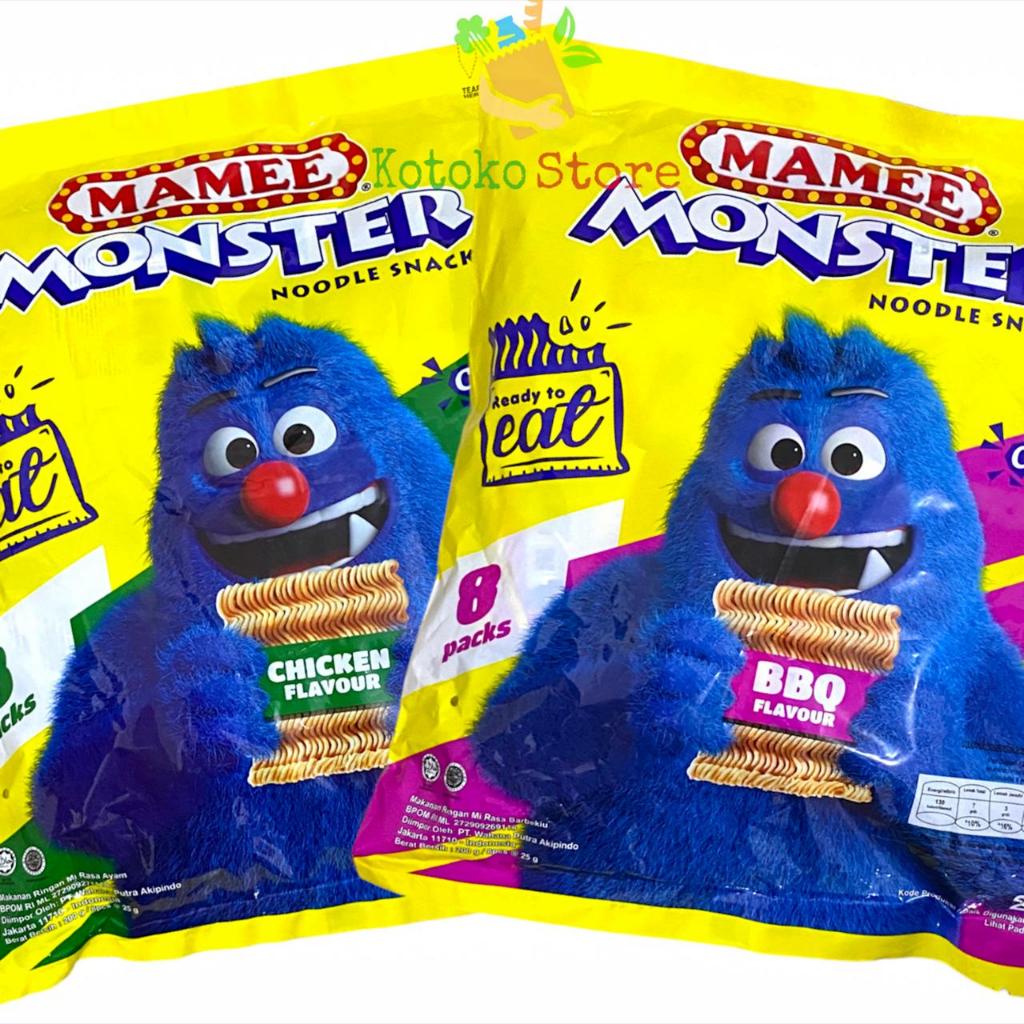 Jual Mamee Monster Noodle Snack / Mame Mami Mie Monster Chicken BBQ ...