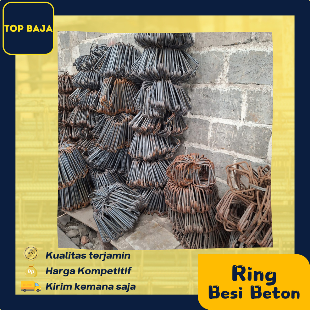 Jual Ring Cincin Besi Behel Beton FULL ukuran 10x10, 10x12, 10x15 ...