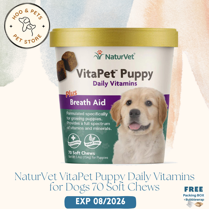 Jual NaturVet VitaPet Puppy Daily Vitamins for Dogs 70 Soft Chews