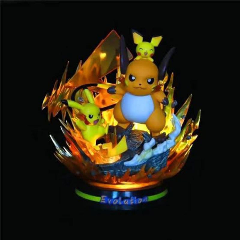 Jual Pikachu Evolution Complete Raichu Pichu LED Egg Studio Bersaudara ...