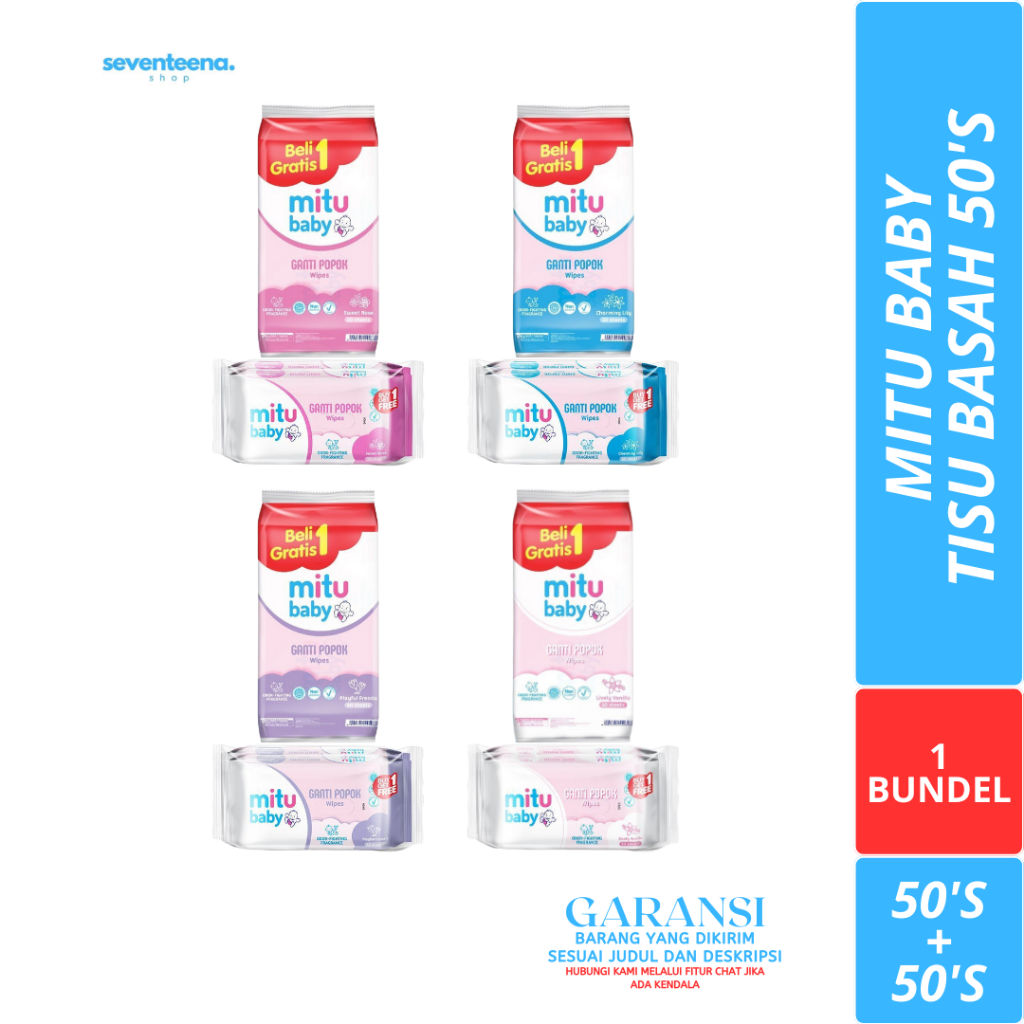 Jual 1 BUNDLE TISU BASAH MITU BABY 50'S | Shopee Indonesia