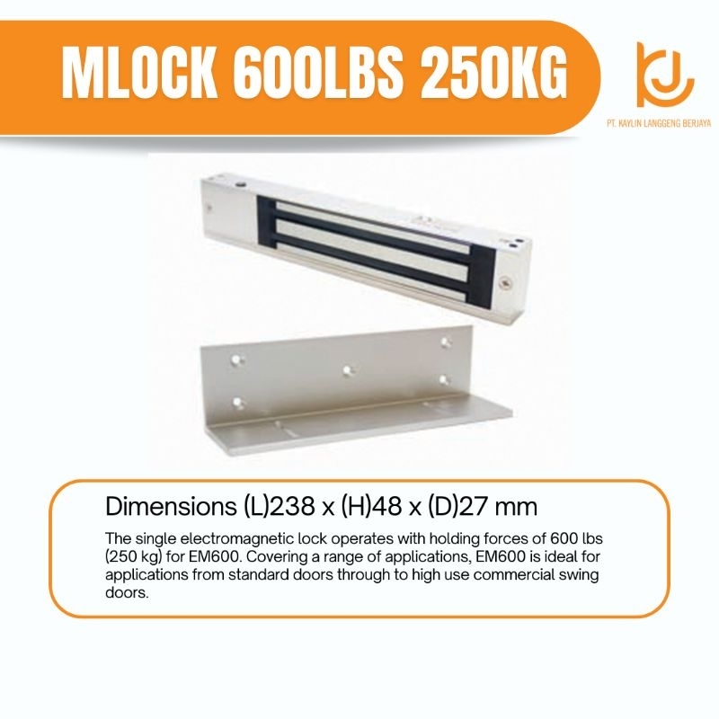 Jual Magnetic Lock Access Control / Emlock 600Lbs | Shopee Indonesia