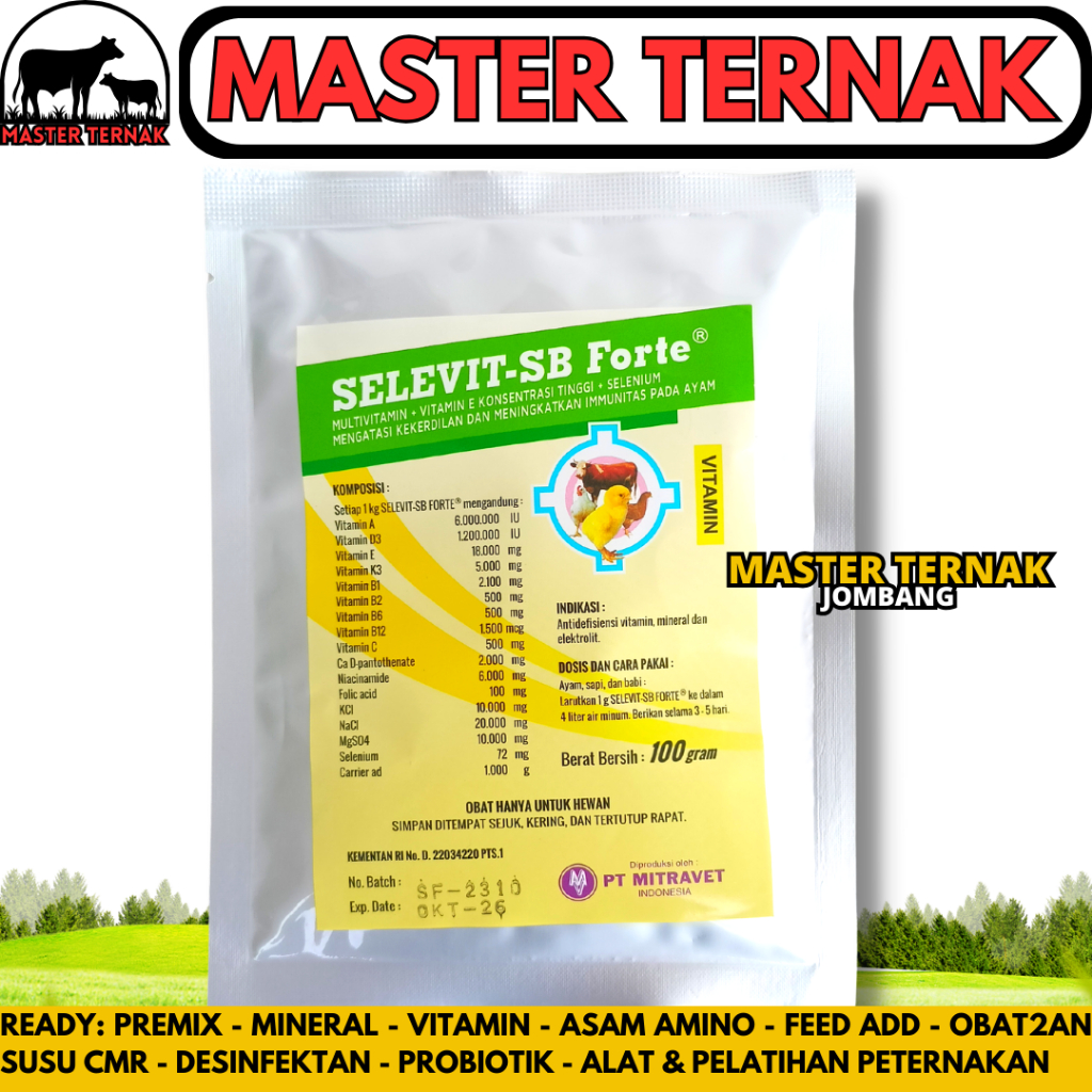 Jual SELEVIT SB FORTE 100 GRAM Multivitamin + Vit E Selenium ...