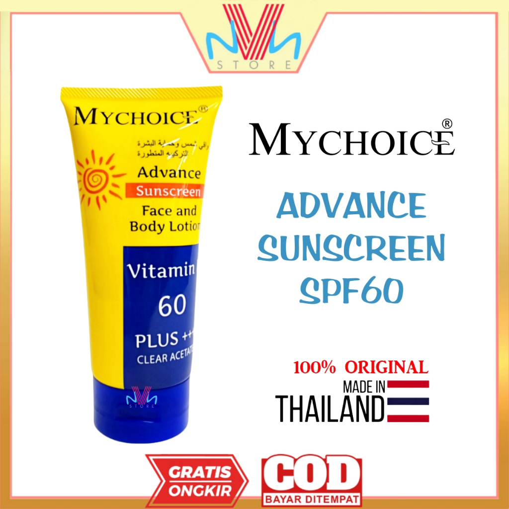 Jual MY CHOICE ADVANCE SUNSCREEN SPF60 150ml - MYCHOICE SUN BLOCK FACE ...