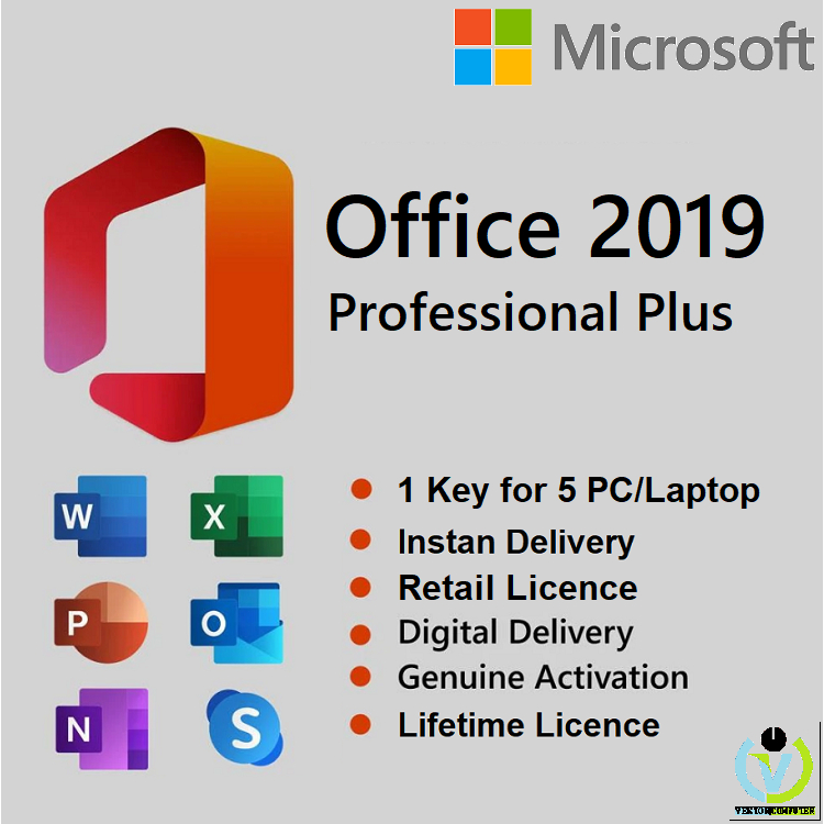 Jual Product Key Microsoft Office 2019 Pro Plus Retail Volume for 5 PC ...