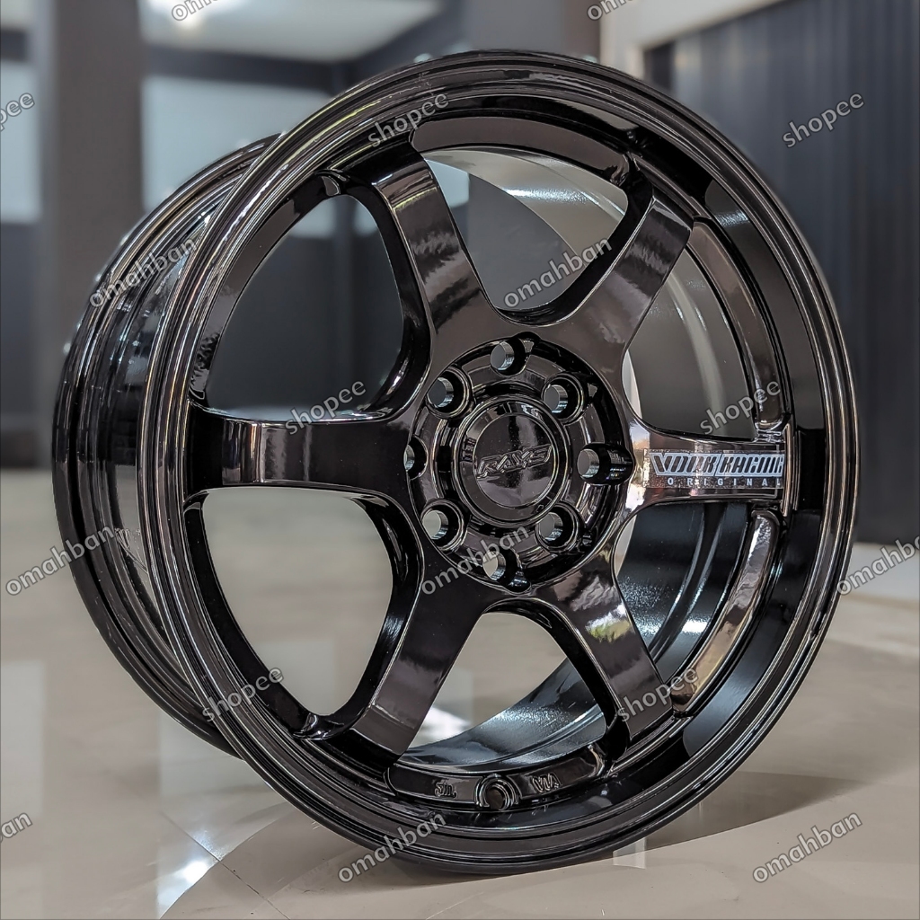 Jual Velg Mobil RAYS TE37 R15 PCD 4x100 / 4x114. Glossy Black | Shopee ...