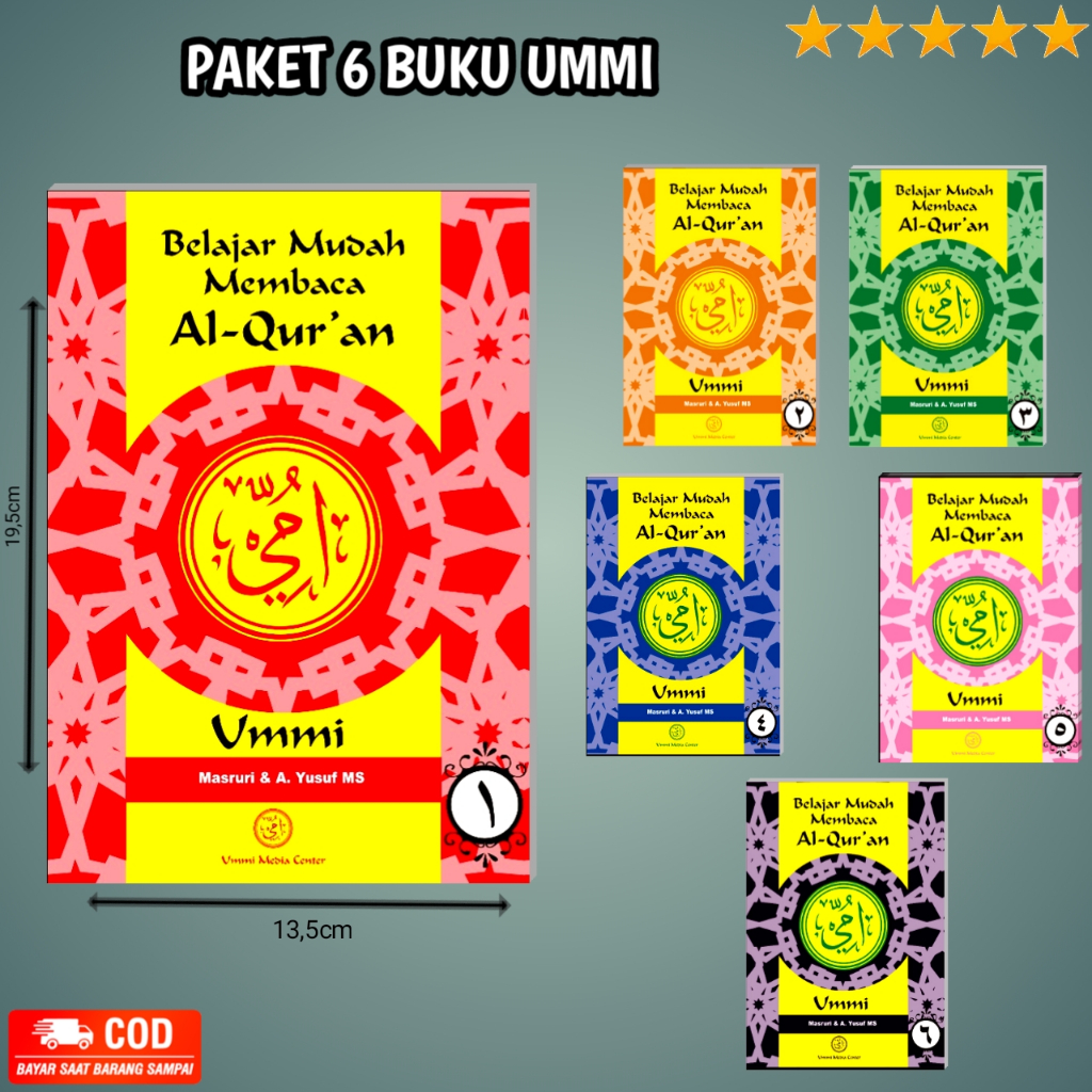 Jual Paket 6 Buku Ummi Metode Ummi Lengkap Jilid 1 6 Belajar