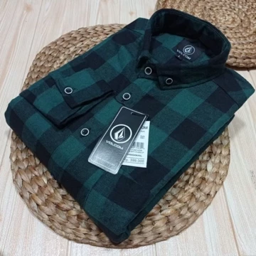 Kemeja Flanel Impor Pria Kualitas Premium Lengan Panjang Motif Kotak Unisex Hem Flannel Baju