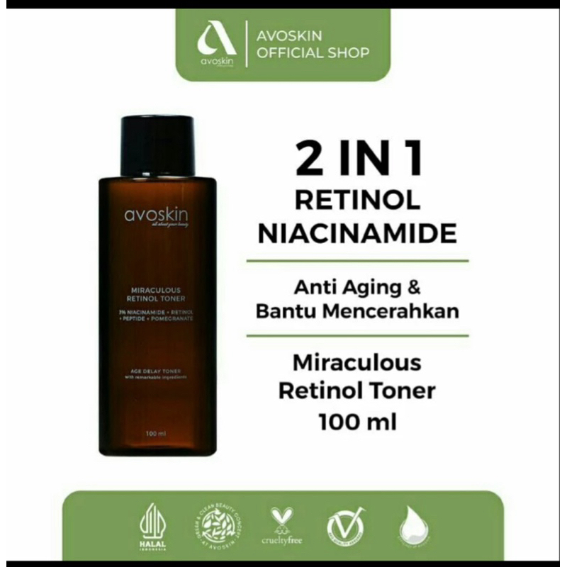 Jual TONER RETINOL AVOSKIN EXP 2026 (DAPATKAN CASHBACK 15% CEK SHOPEE