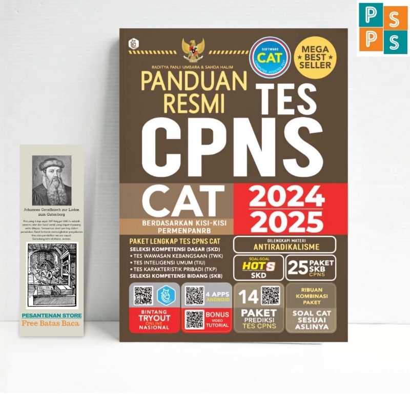 Jual Buku Original Panduan Resmi Tes CPNS 2023 2024 Soal Dan Kunci