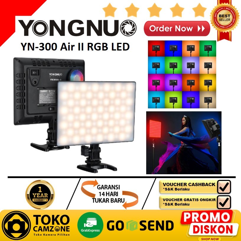 Jual Yongnuo YN-300 Air II RGB LED Video Light Studio Kamera YN300 Air ...