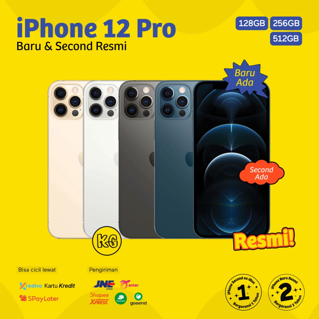 Jual IPhone 12 Pro Second Seken IBox | New Baru Garansi Resmi 128GB ...