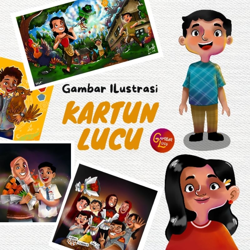 Jual Ilustrasi Digitall !! Gambar Ilustrasi Kartun Lucu ( File Only