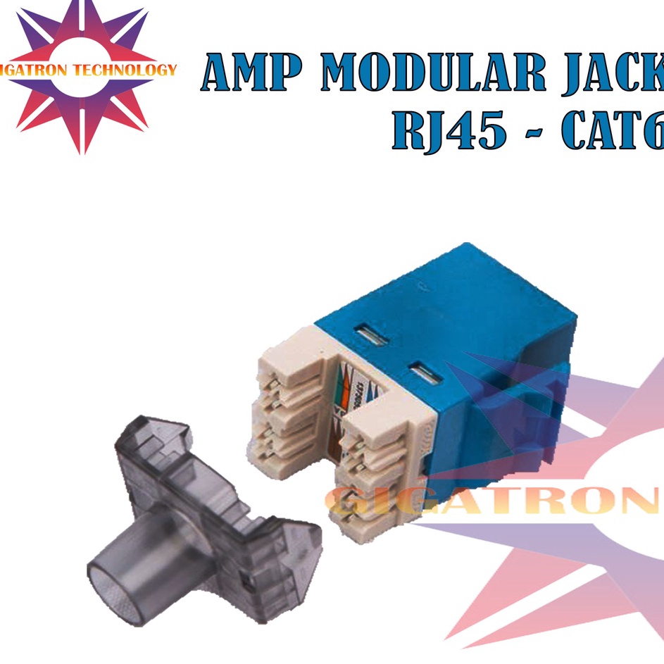 Jual Lagi Dicari Modular Jack RJ45 Cat 6 AMP COMMSCOPE Modular Jack ...