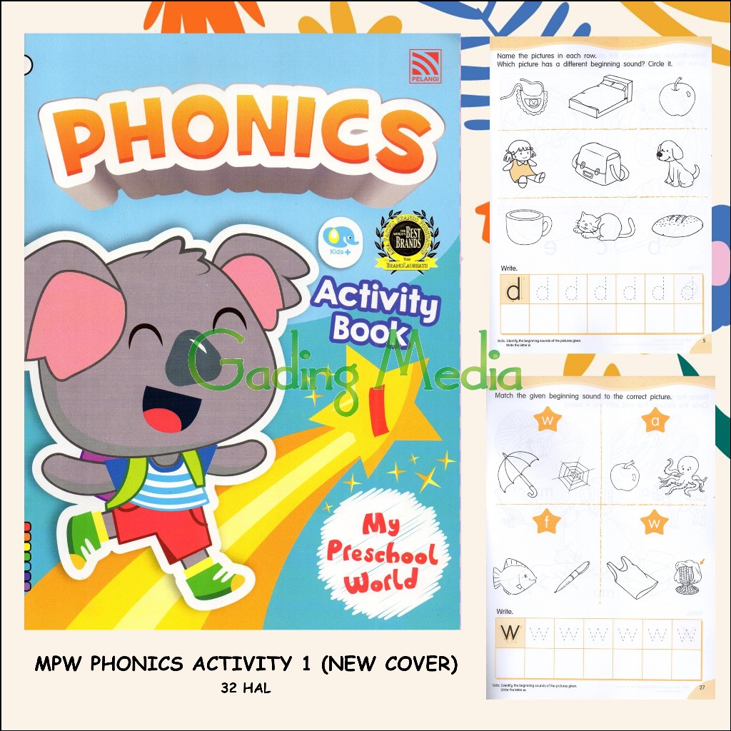 Jual KINDERGARTEN PHONICS - MPW Phonics Reader/Activity Book 1 - 4 ...