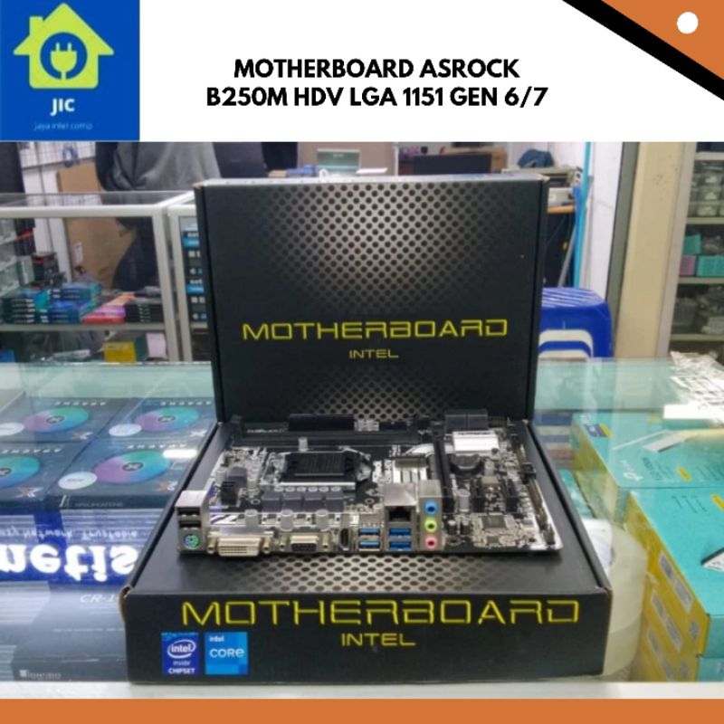 Jual MOTHERBOARD ASROCK B250M HDV LGA 1151 GEN 6/7 | Shopee Indonesia