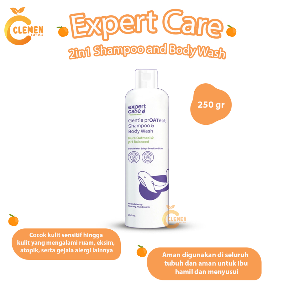 Jual Expert Care 2in1 Shampoo and Body Wash 250ml (Sampo dan Sabun Bayi
