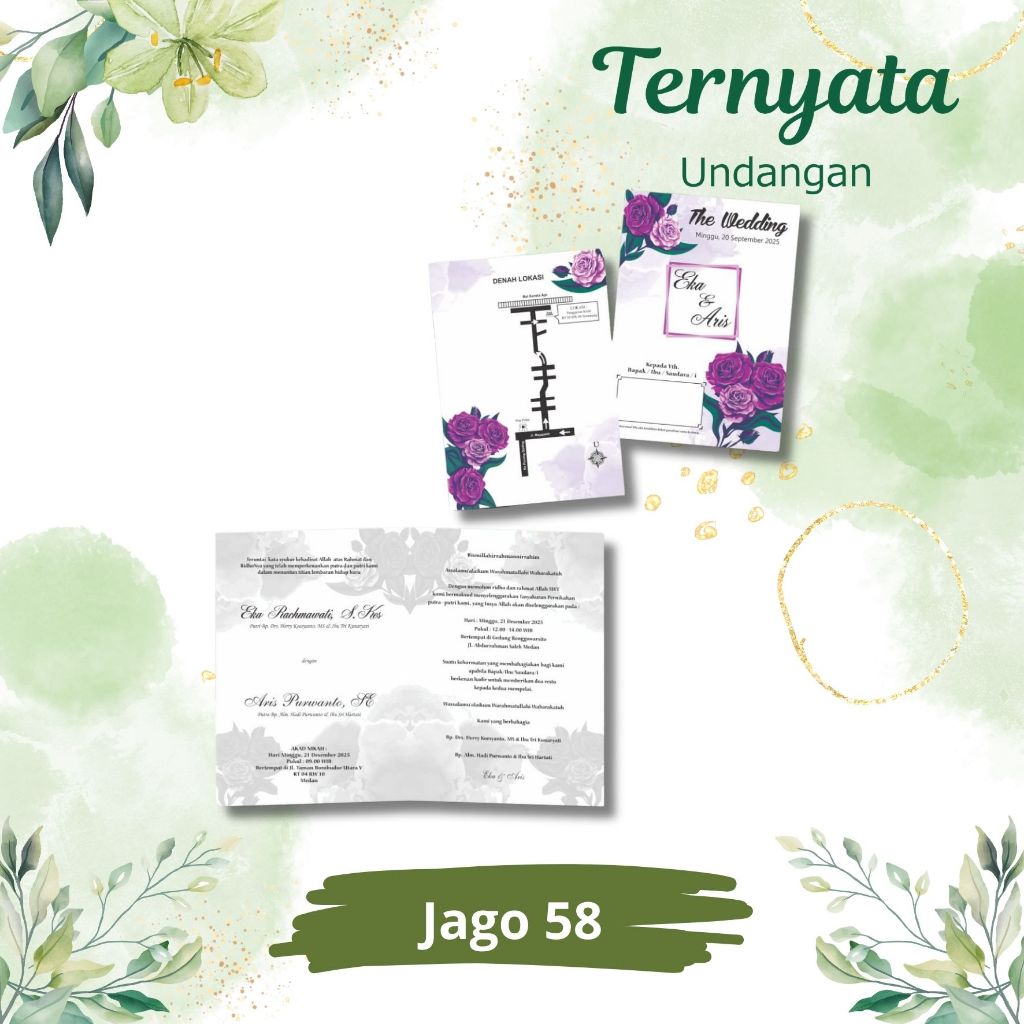 Jual Blangko undangan atau kertas undangan pernikahan bisa untuk khitan