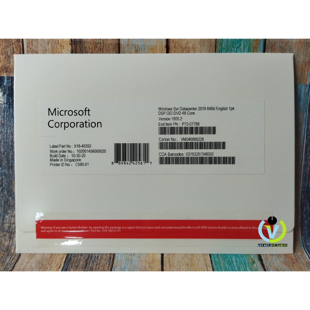 Jual Windows Server 2019 Datacenter 48 Core With COA DVD Original ...