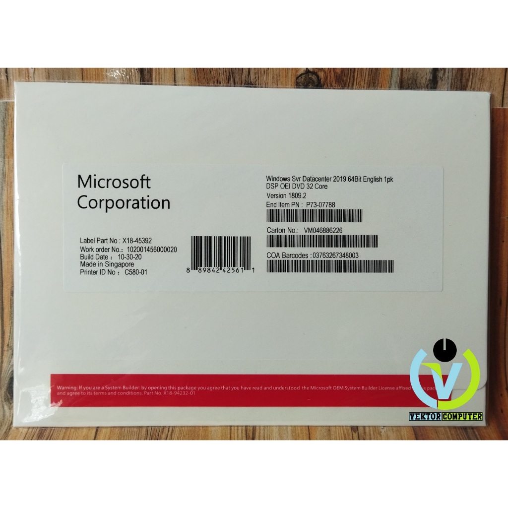 Jual Windows Server 2019 Datacenter 32 Core With COA DVD Original ...