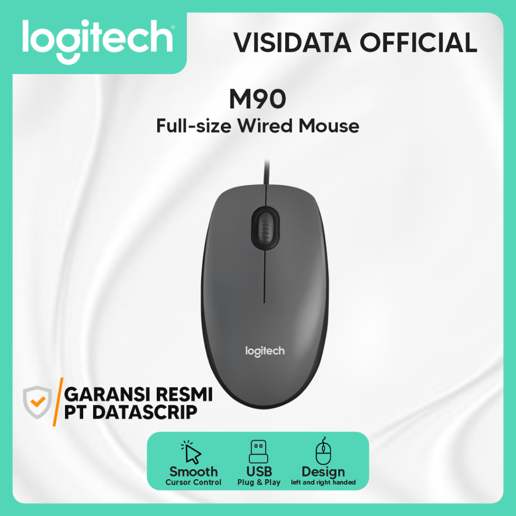 Jual Logitech M90 Optical USB wired Mouse kabel - Garansi Resmi ...