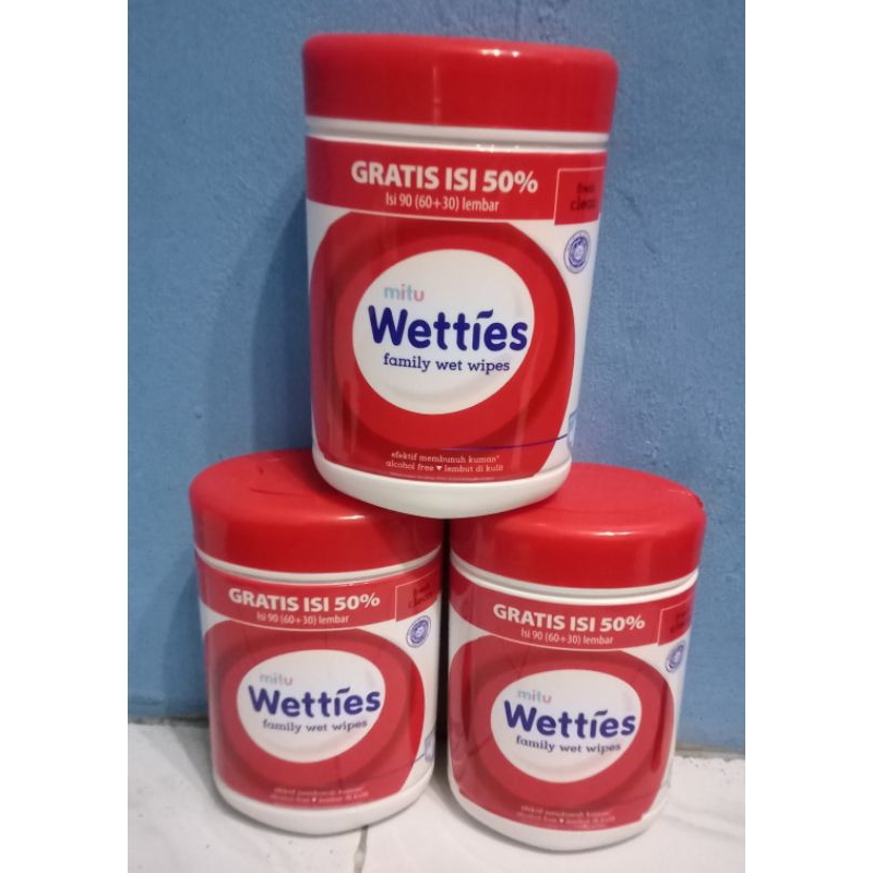 Jual Mitu tisu wetties botol 90's antiseptic dan lemon | Shopee Indonesia