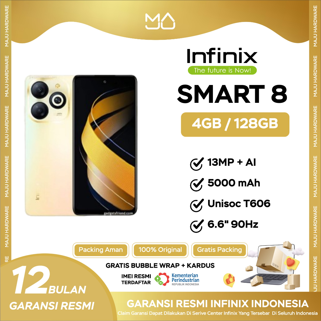 Jual Infinix smart 8 Ram 4/128GB - Garansi resmi | Shopee Indonesia