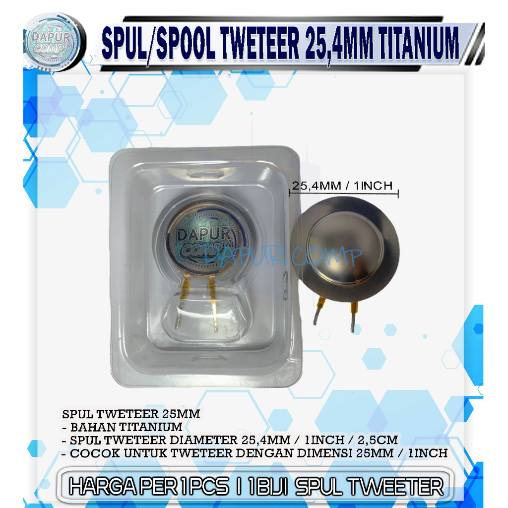 Jual Spul Spool Tweeter Mm Acr Kh Titanium Shopee Indonesia