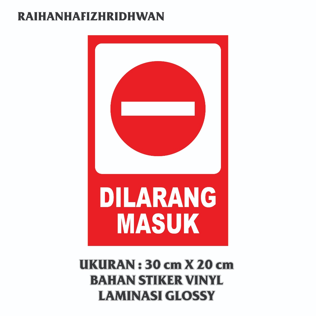 Jual STIKER VINYL RAMBU DILARANG MASUK | Shopee Indonesia