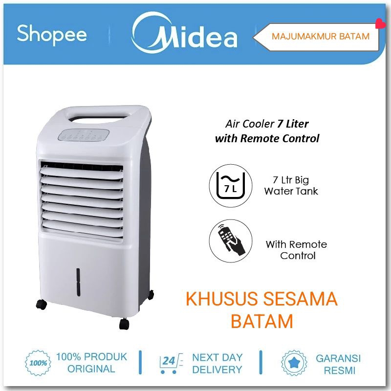 Jual MIDEA AIR COOLER 7 LITER AC120-U HUMIDIFIER REMOTE CONTROL TIMER 7 ...