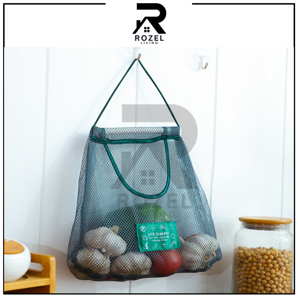 Jual ROZEL Tempat Buah Sayuran Gantung│Tas Jaring Gantung Penyimpanan ...