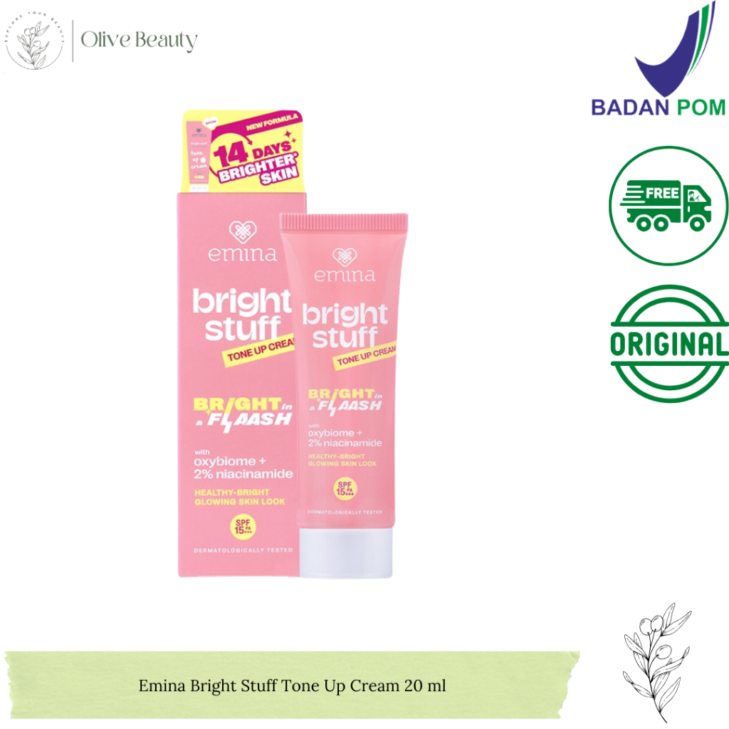 Jual Emina Bright Stuff Tone Up Cream 20 ml. | Shopee Indonesia