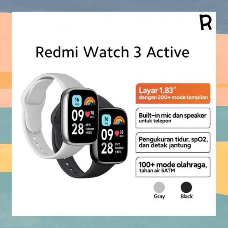 Jual Smartwatch Xiaomi Mi Redmi Watch 3 Active Original Garansi Resmi Shopee Indonesia