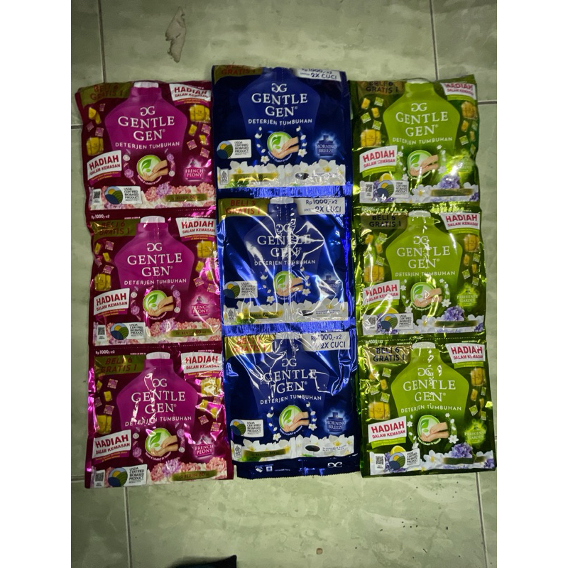 Jual 1Renceng isi(14pcs) Gentle Gen sachet 80ml Renceng | Shopee Indonesia