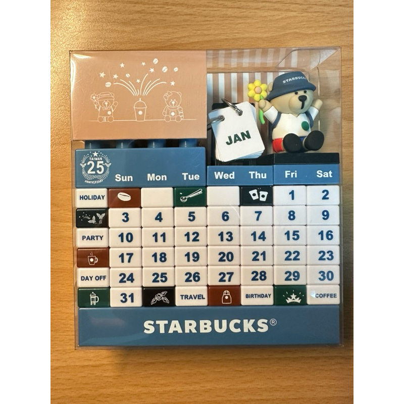 Jual MAINAN STARBUCKS KALENDER LEGO CALENDAR PERPETUAL BEARISTA TAIWAN ...