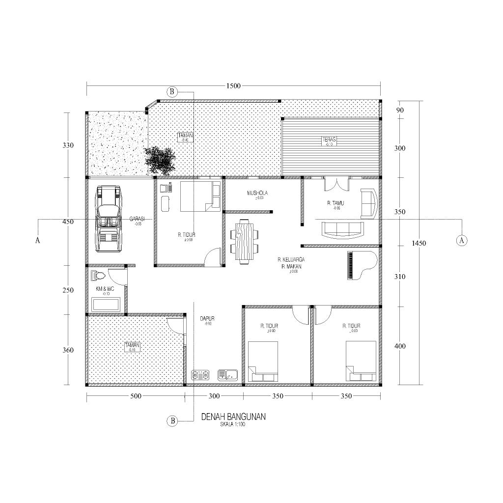 Jual PAKET DESAIN DENAH RUMAH + TAMPAK + POTONGAN | Shopee Indonesia