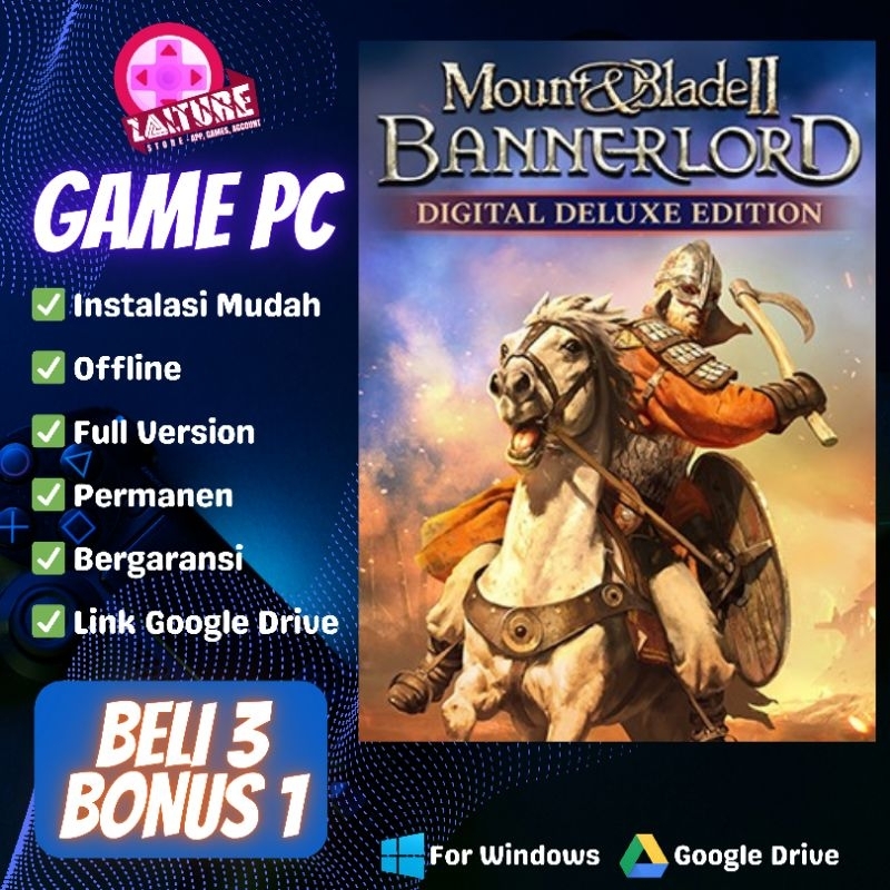 Jual Mount and Blade II Bannerlord Digital Deluxe Game PC Simulator