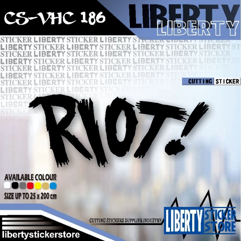 Jual paramore riot cutting sticker | paramore riot cutting stiker ...