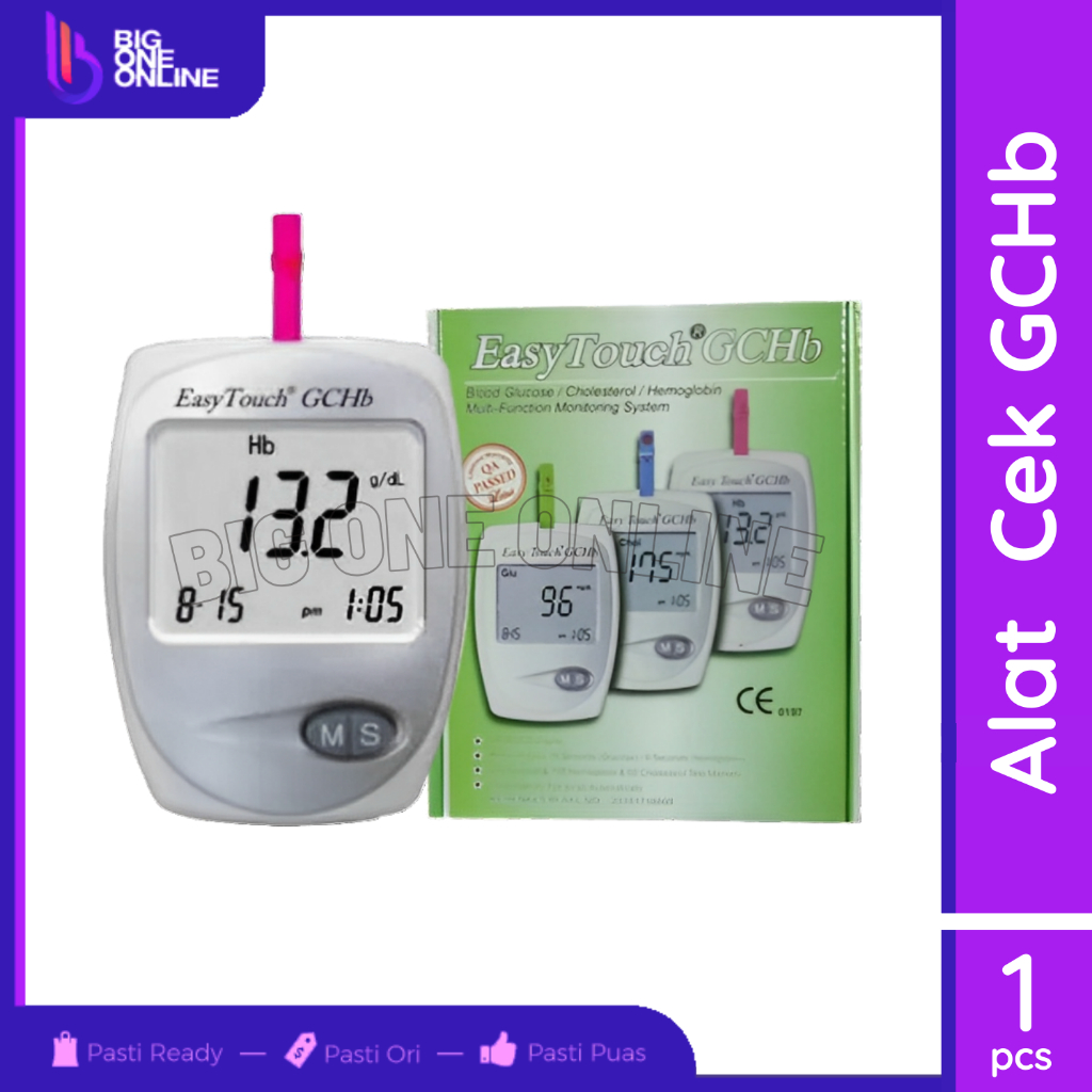 Jual Alat Cek Easy Touch GCHB 3 In 1 Tes Gula Darah, Kolesterol ...