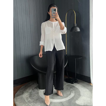 GLITTEN THE LABEL Pleats Pants BB Wavy Celana KULOT Plisket BB Wavy Celana Kulot Plisket BB
