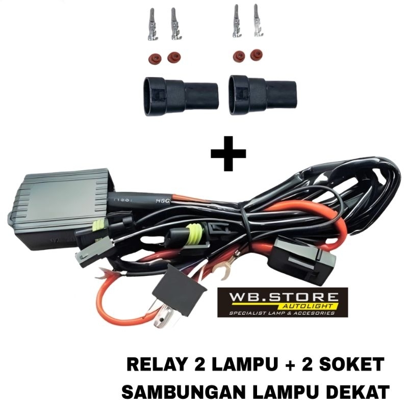 Jual Kabel Relay Set Biled Motor Mobil Pnp H Dan Semua Kendaraan Output Lampu Output Lampu