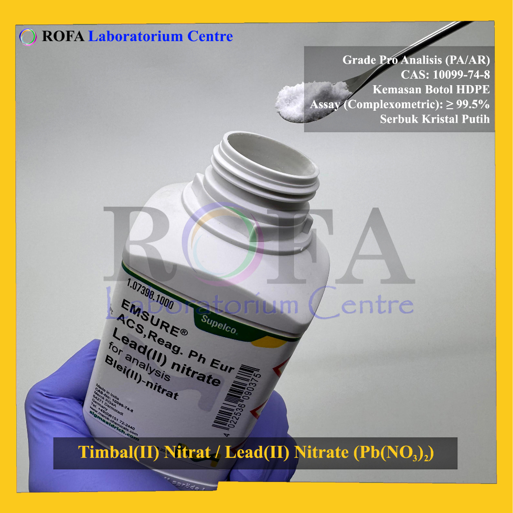 Jual Timbal(II) Nitrat / Lead(II) Nitrate / Pb(NO3)2 Pro Analisis ...