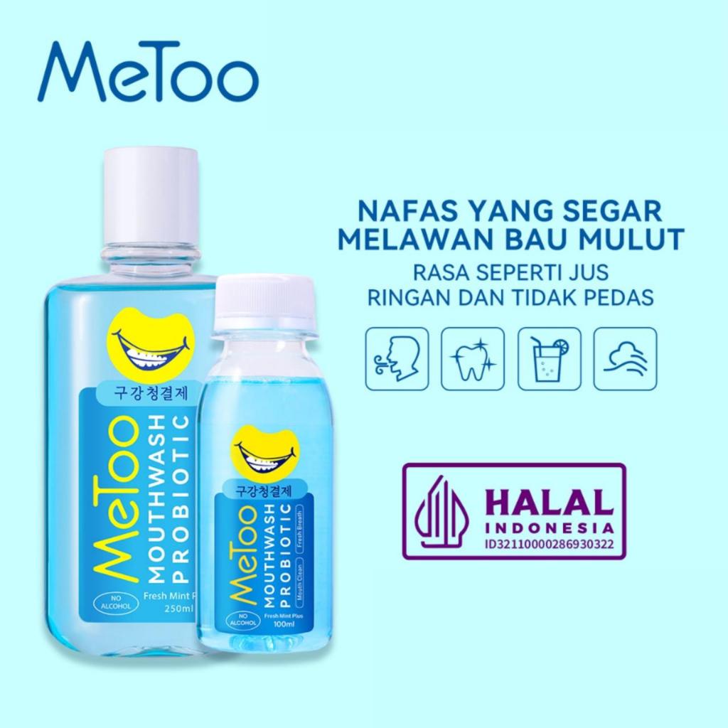 Jual Metoo Mouthwash Probiotik Fresh Mint Plus No Alcohol Shopee